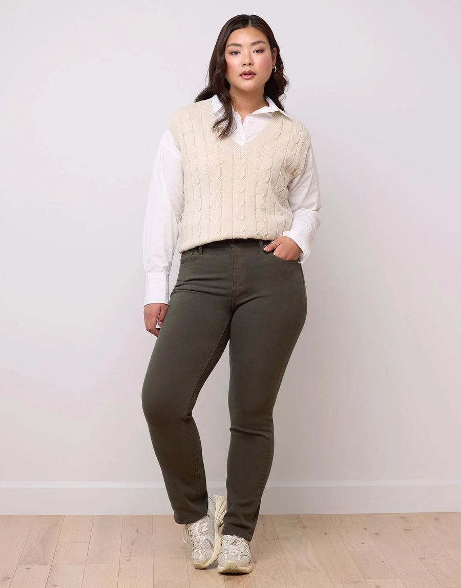 Jeans Emily coupe ajustée - Forêt- Yoga Jeans
