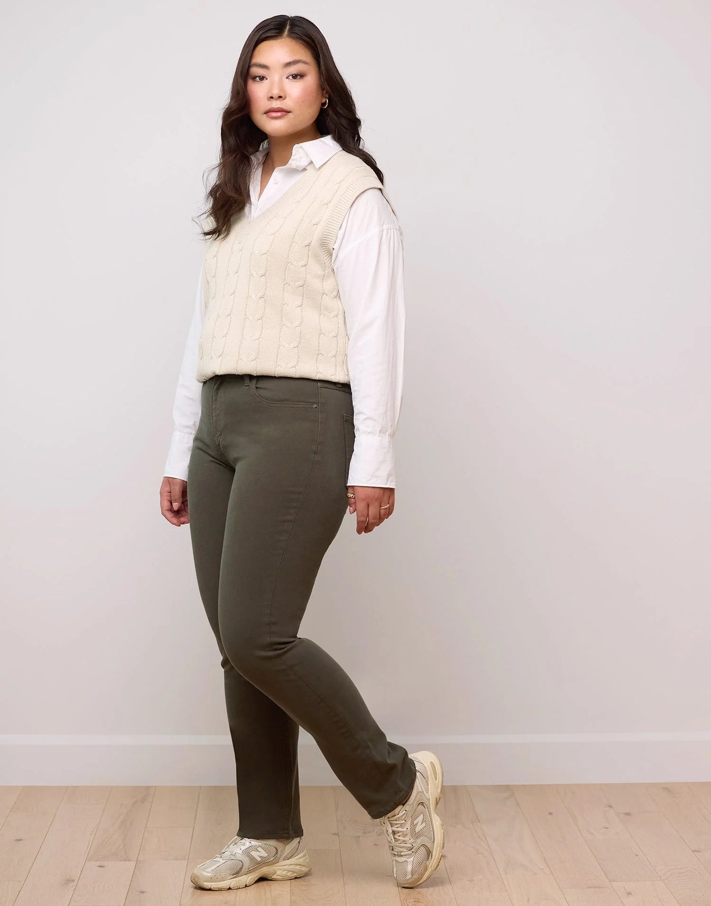 Jeans Emily coupe ajustée - Forêt- Yoga Jeans