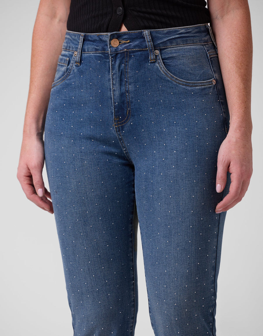 Jeans Emily coupe ajustée - Florence avec Strass - Yoga Jeans