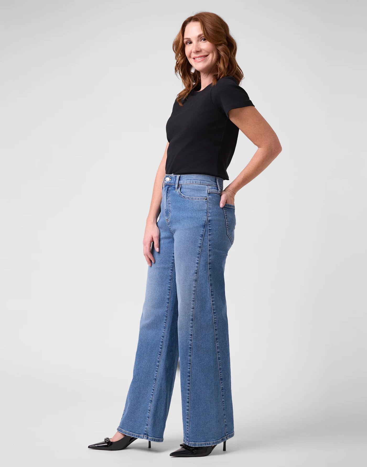 Jeans Lily coupe très évasée - Portofino- Yoga Jeans