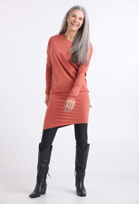 Clara - Robe asymétrique à effet drapé