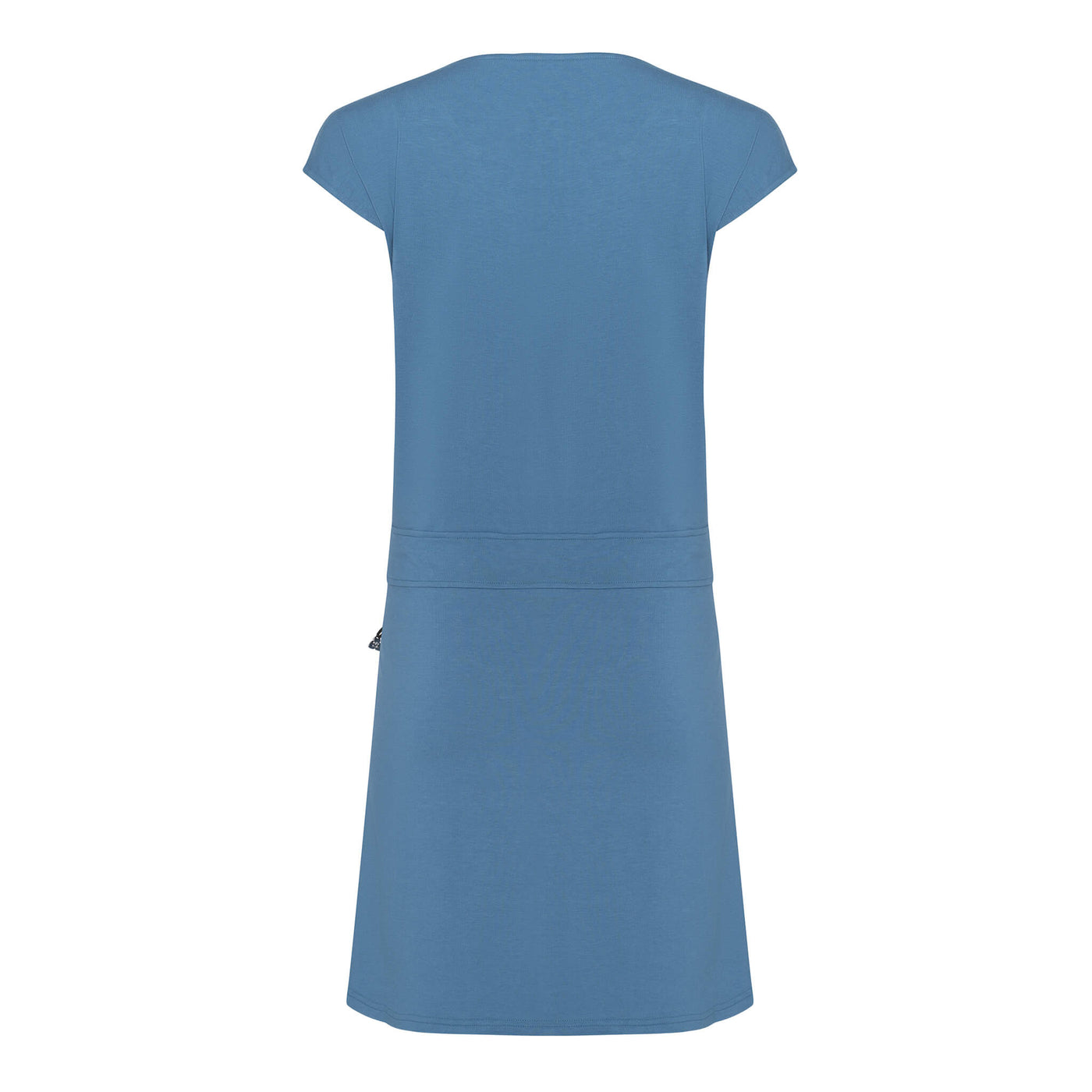 Greta - Robe fluide à manches très courtes et cordon de serrage