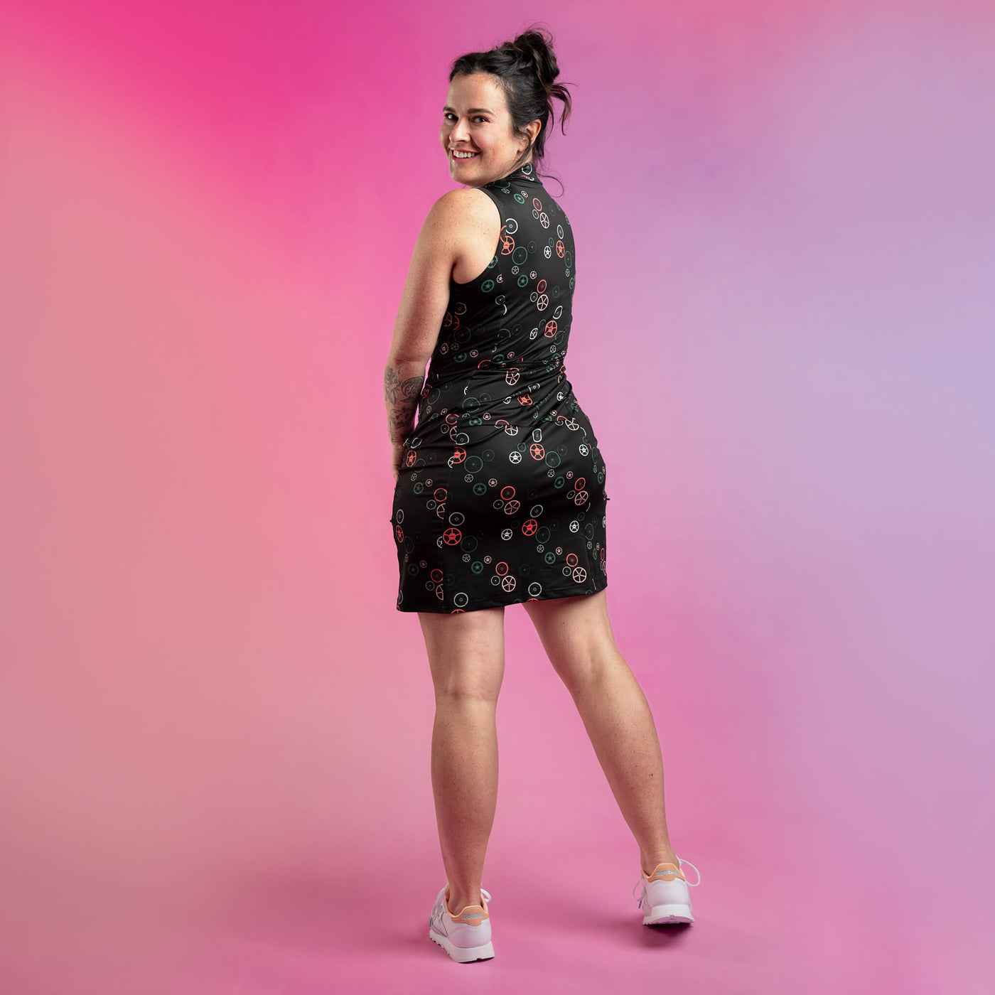Louysa - Robe de vélo courte sans manches - Collection LOVELO