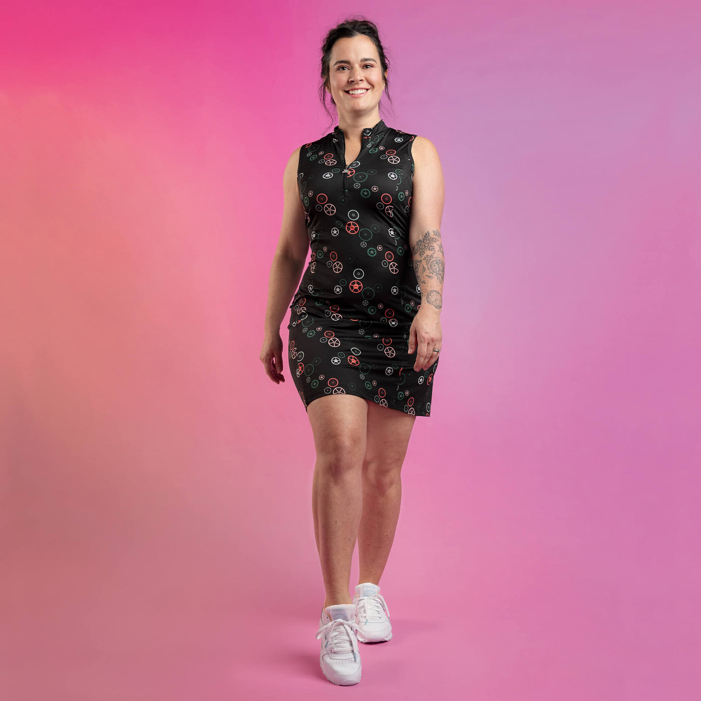 Louysa - Robe de vélo courte sans manches - Collection LOVELO