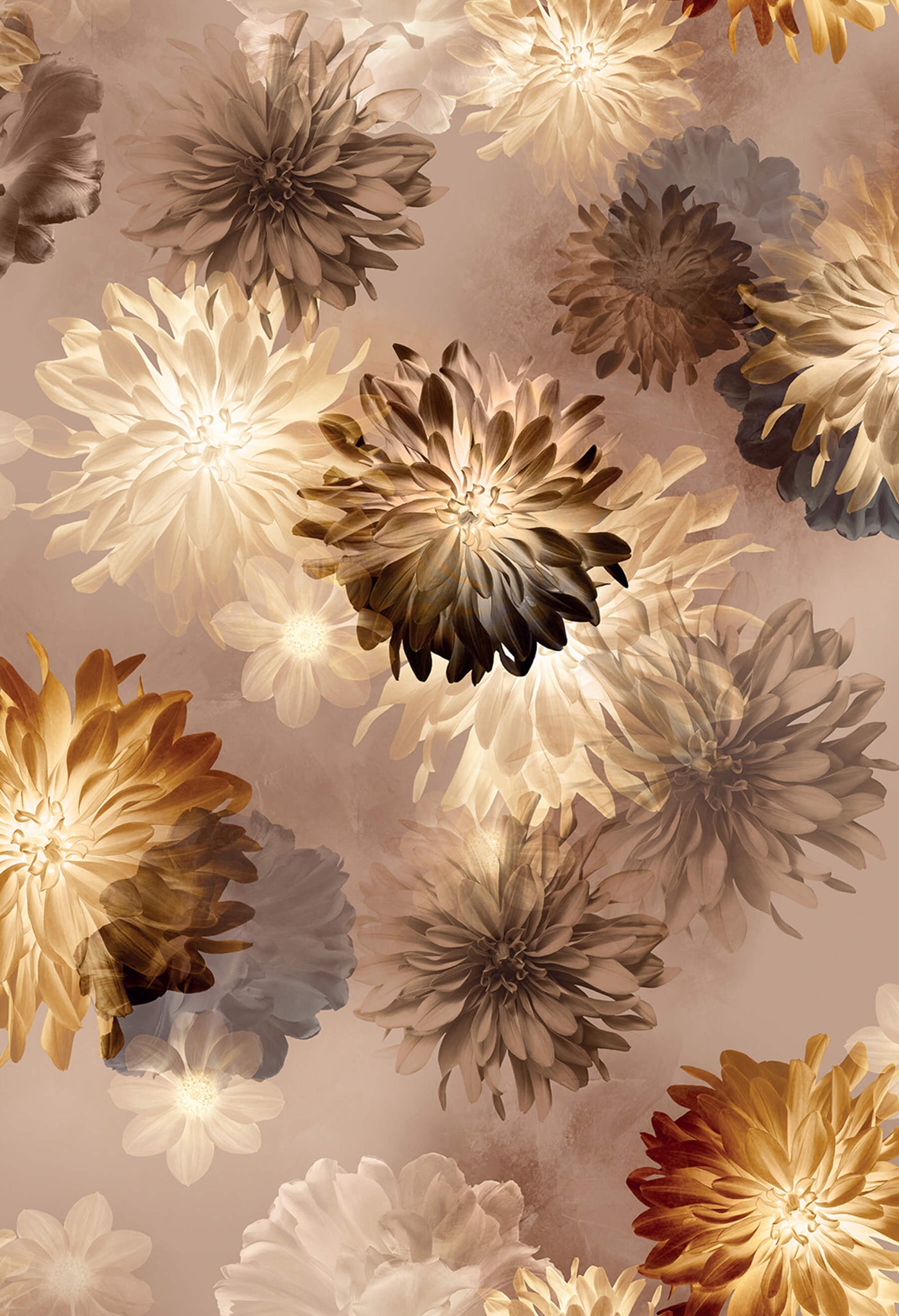 Melon Doux X KSL présentent les boucles d'oreilles Les Délicates avec le motif exclusif Dahlia Moka