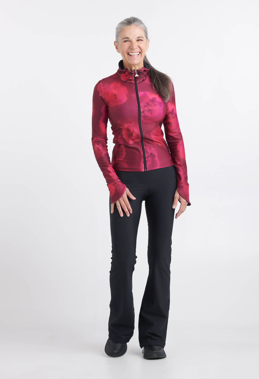Evie - Legging à taille haute et jambe évasée