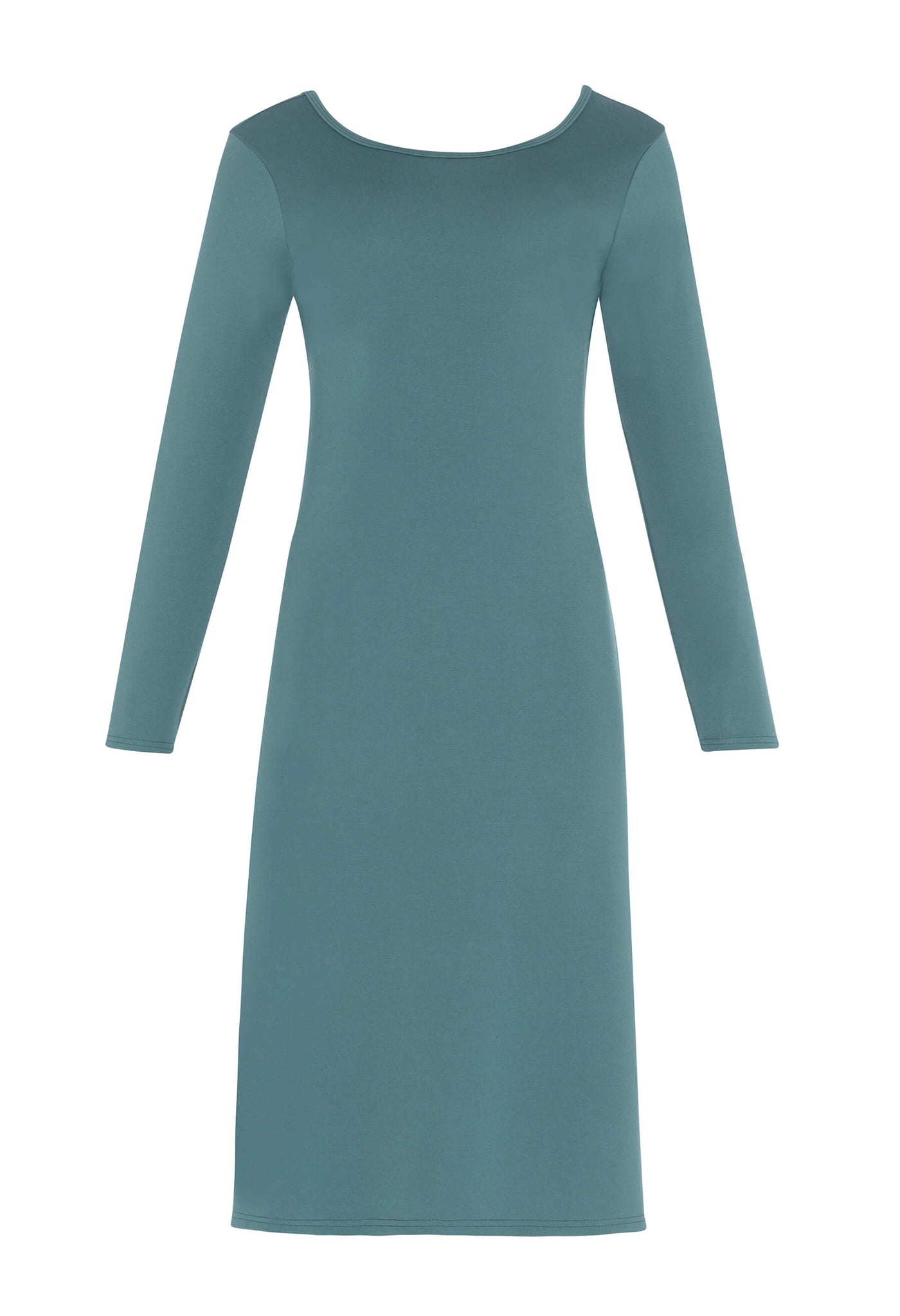 Découvrez la robe noire Amalia conçue par Katy St-Laurent. Cette robe bleue de longueur midi est élégante et offre un look raffiné.