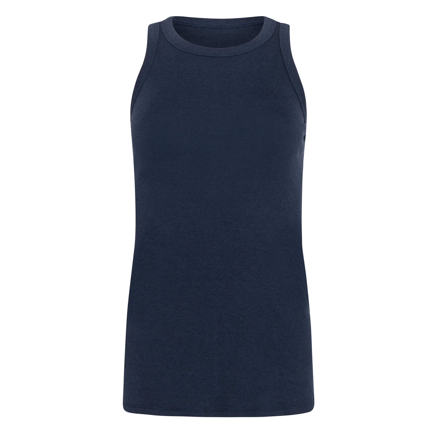 Amber - Camisole longue ajustée au tissu côtelé