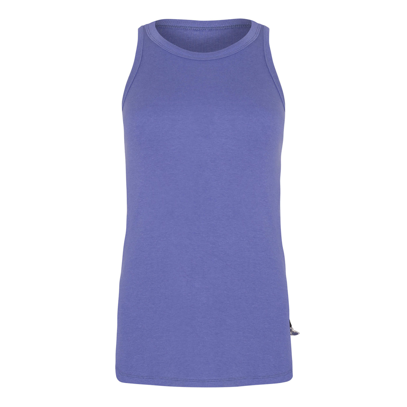 Amber - Camisole longue ajustée au tissu côtelé