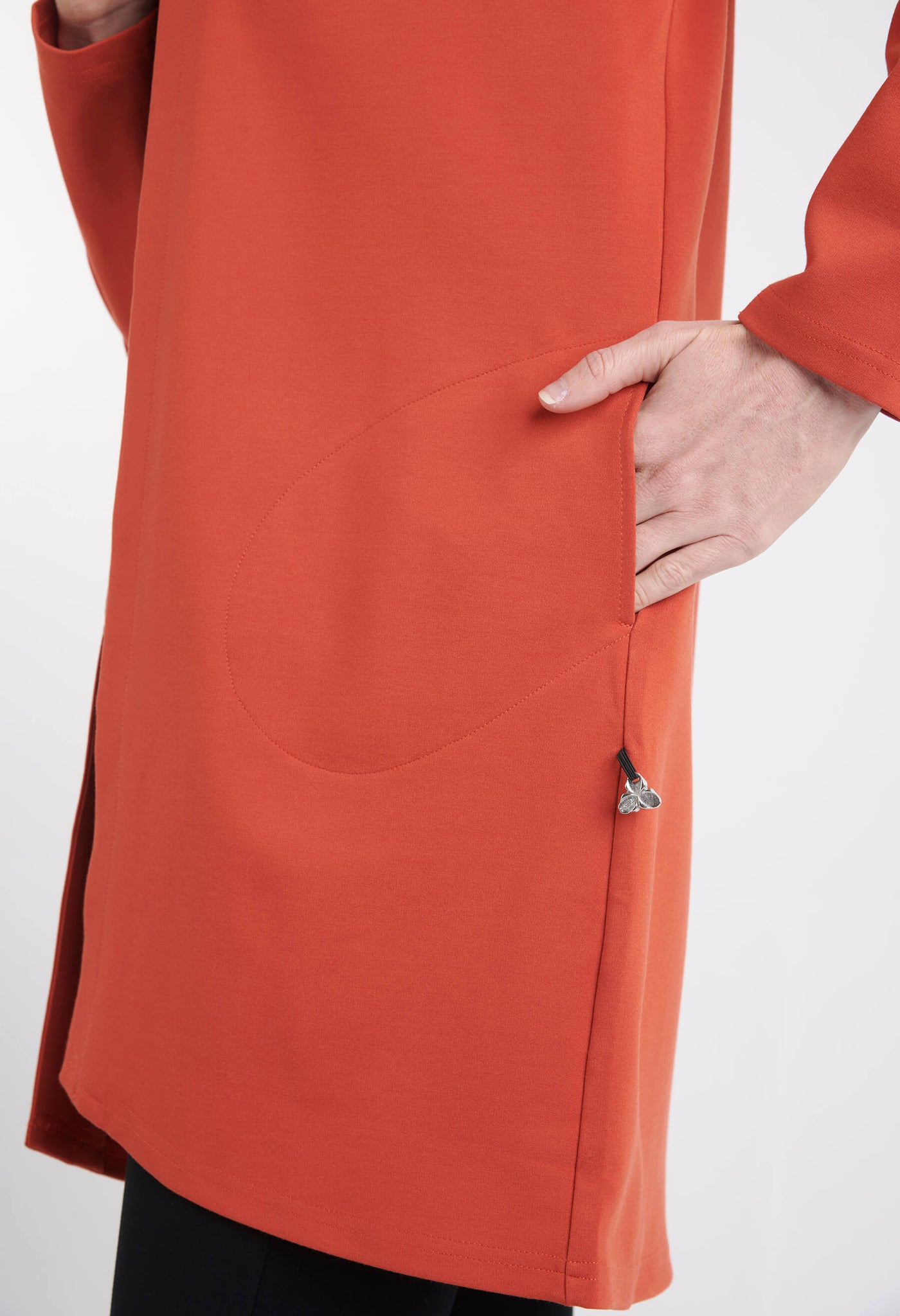 Juliana - Veste longue et élégante avec poches latérales