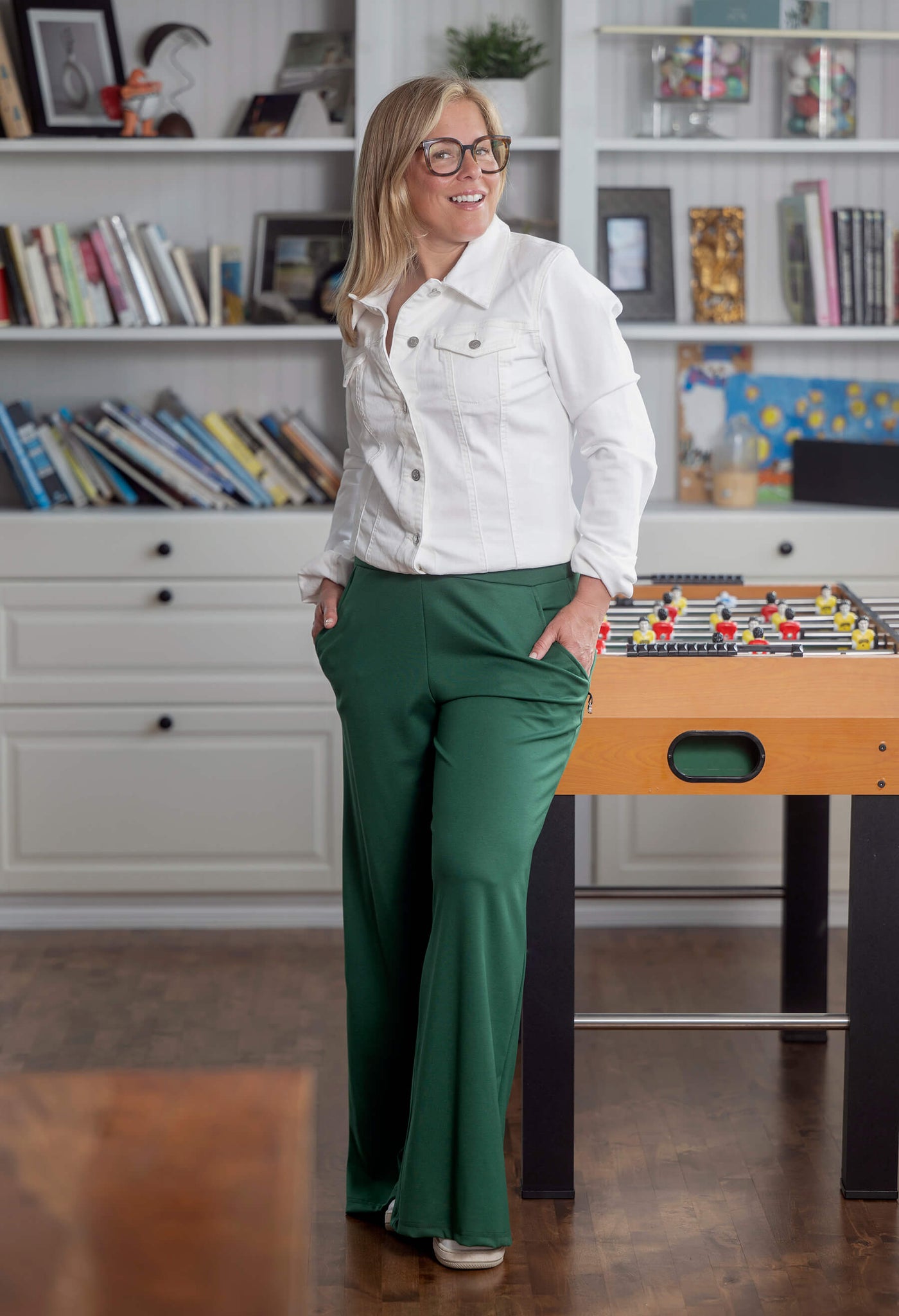Kelya - pantalon à jambes larges en PDR