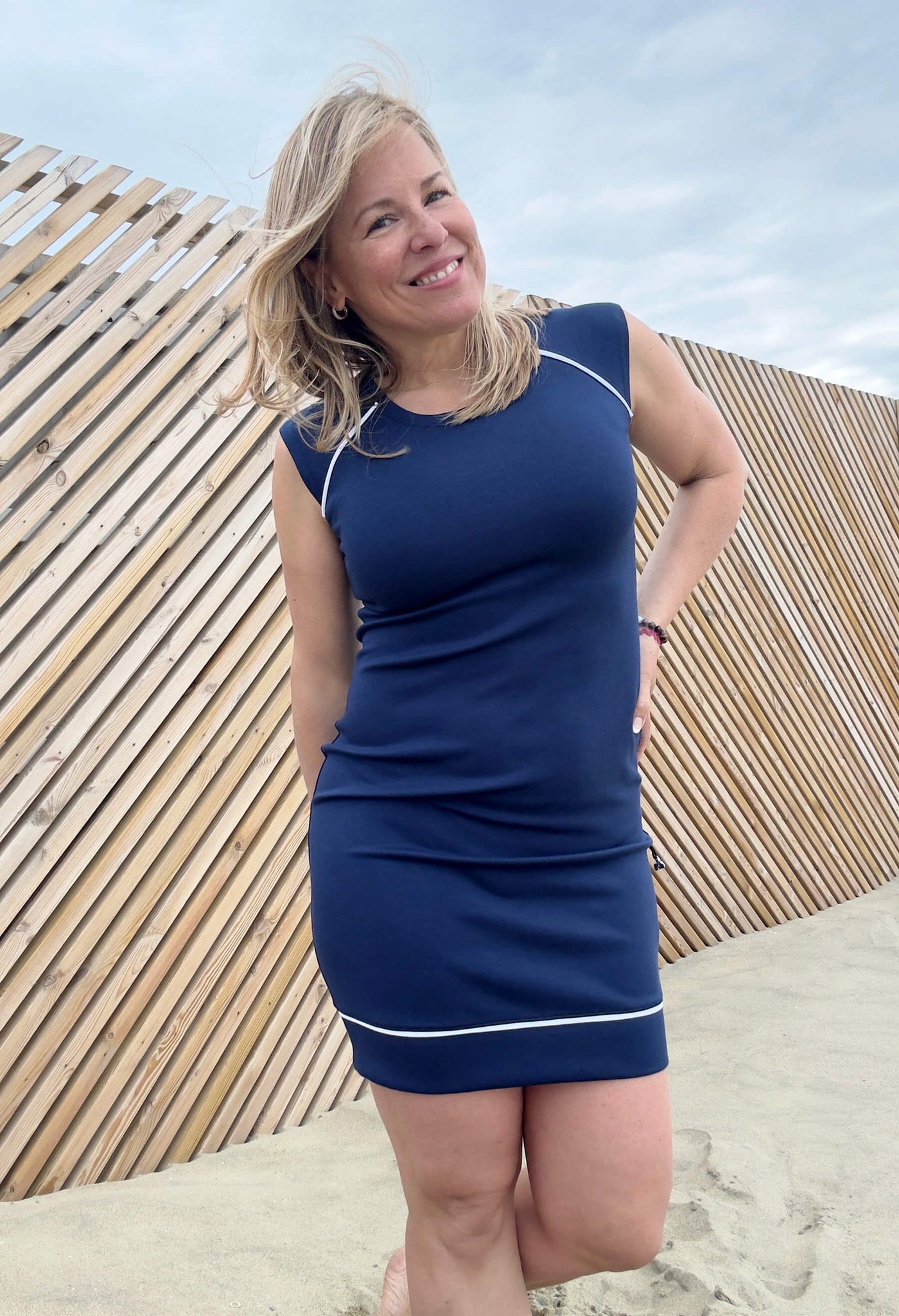 PRÉVENTE Lexia Nautique - Robe à manches très courtes