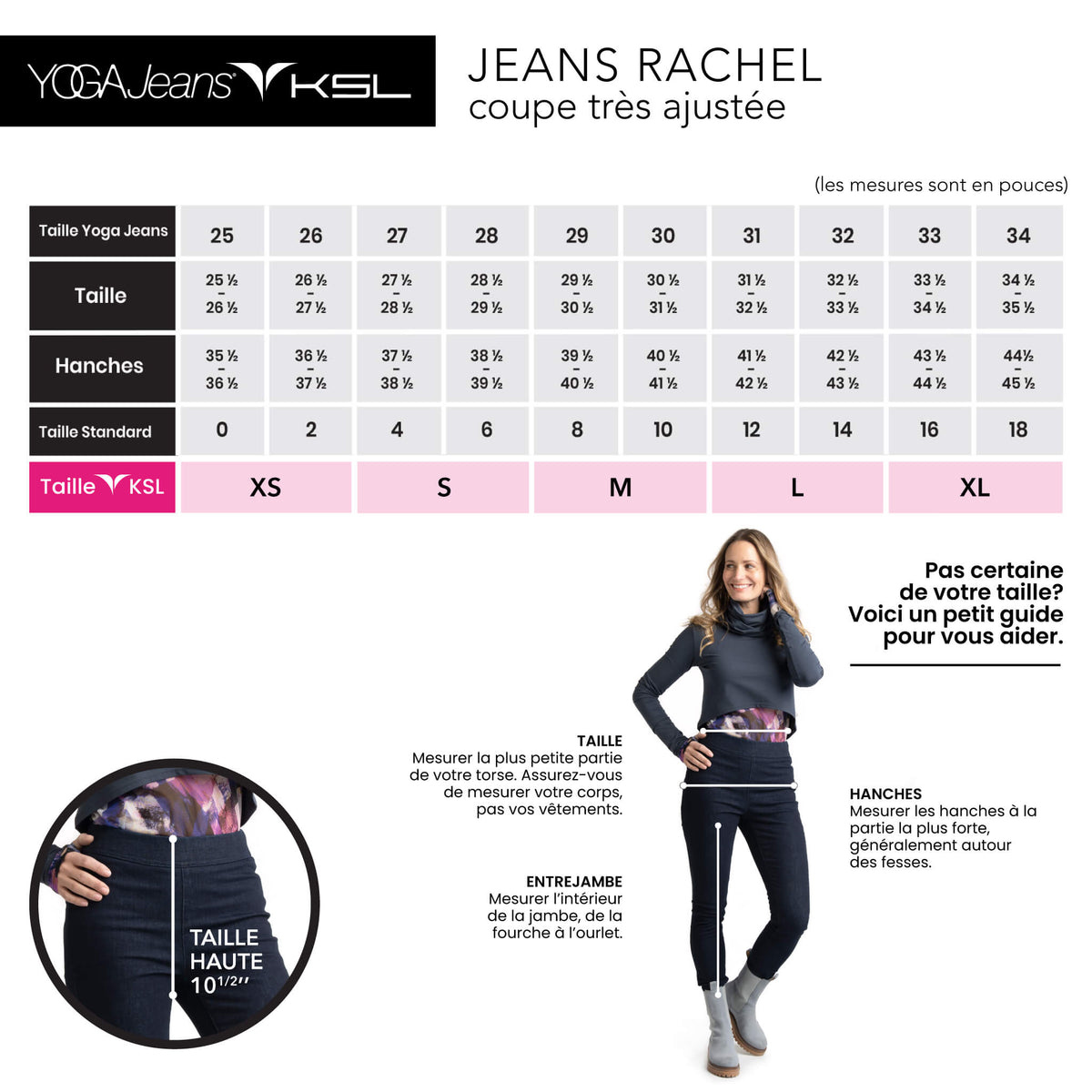 Jeans Emily - Coupe étroite et taille classique - YOGA Jeans &amp; KSL