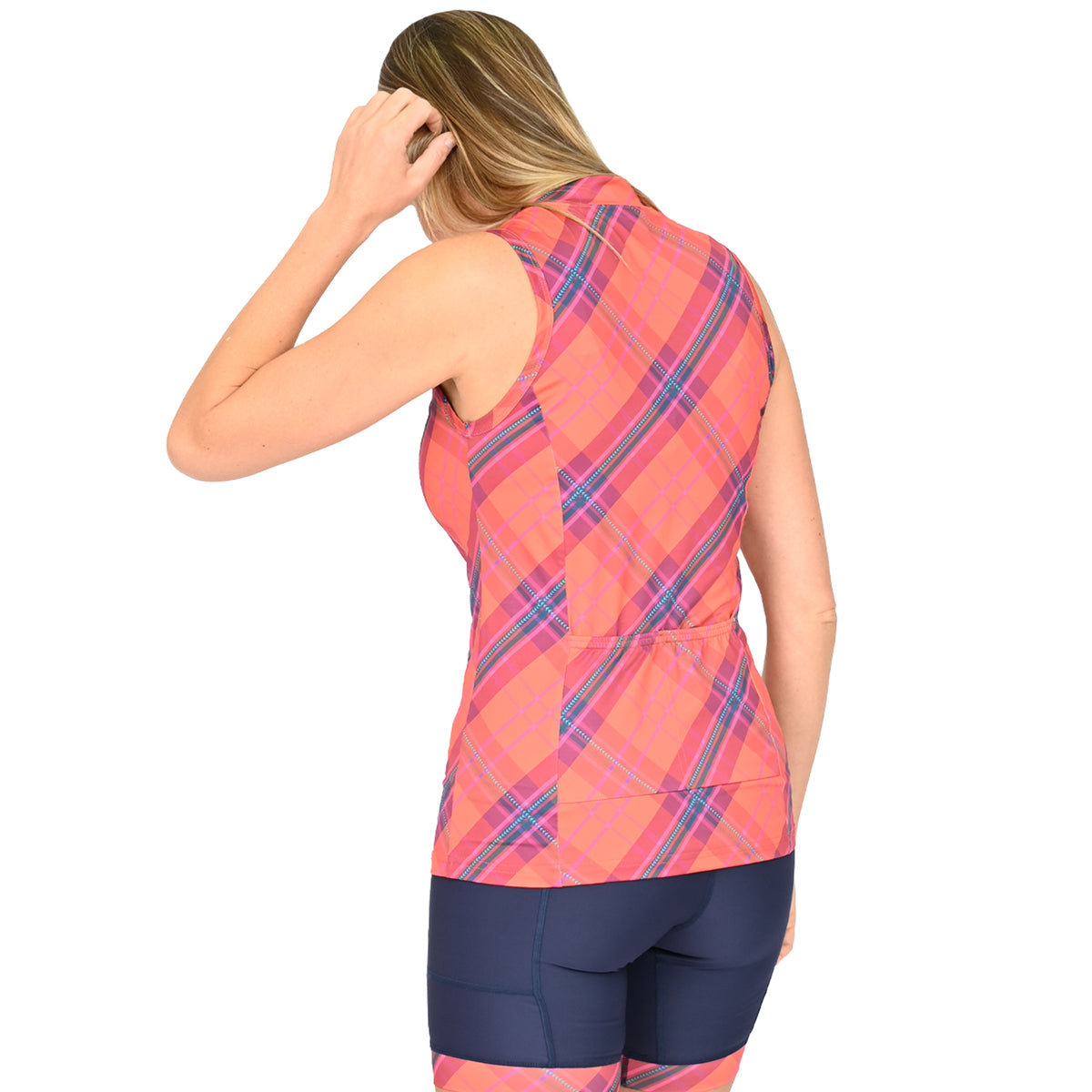 Camisole à carreaux avec poche arrière - Isa