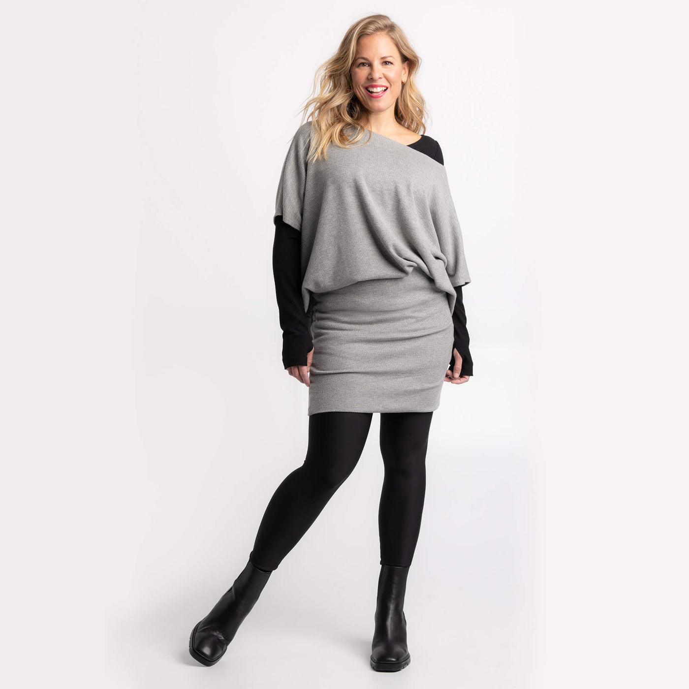 Le Poncho Gloria, le Foulard Gloria et le Legging Angelina par KSL