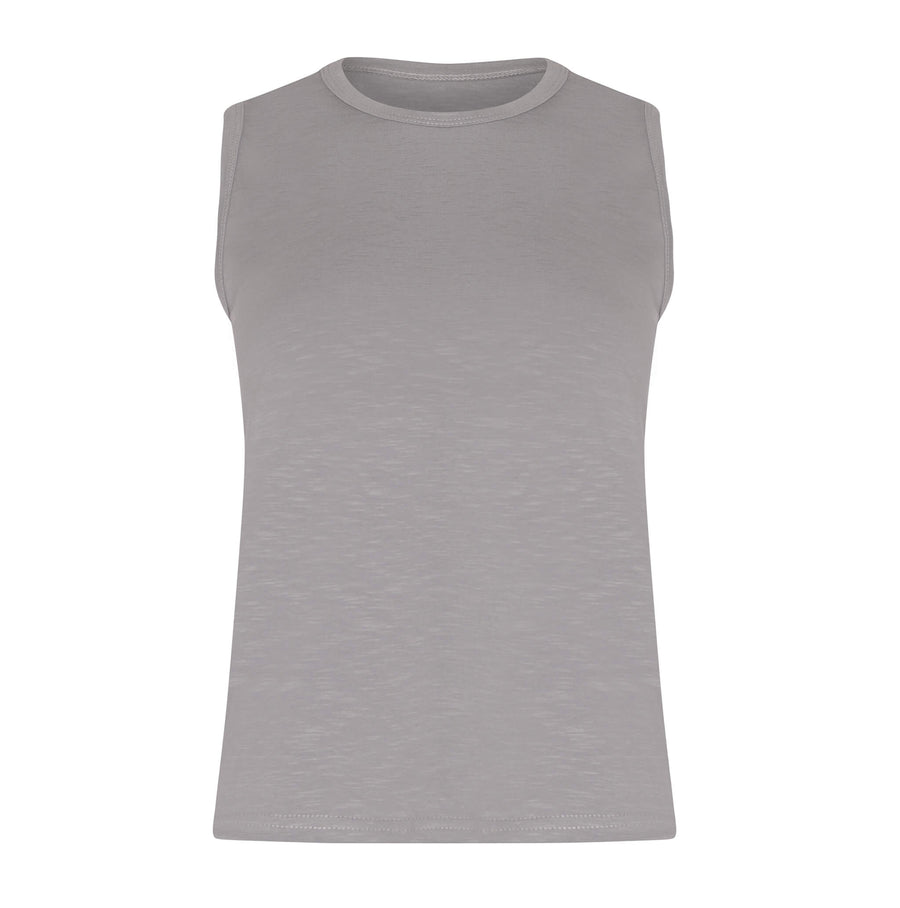 Naomi - Camisole basique courte à encolure ronde