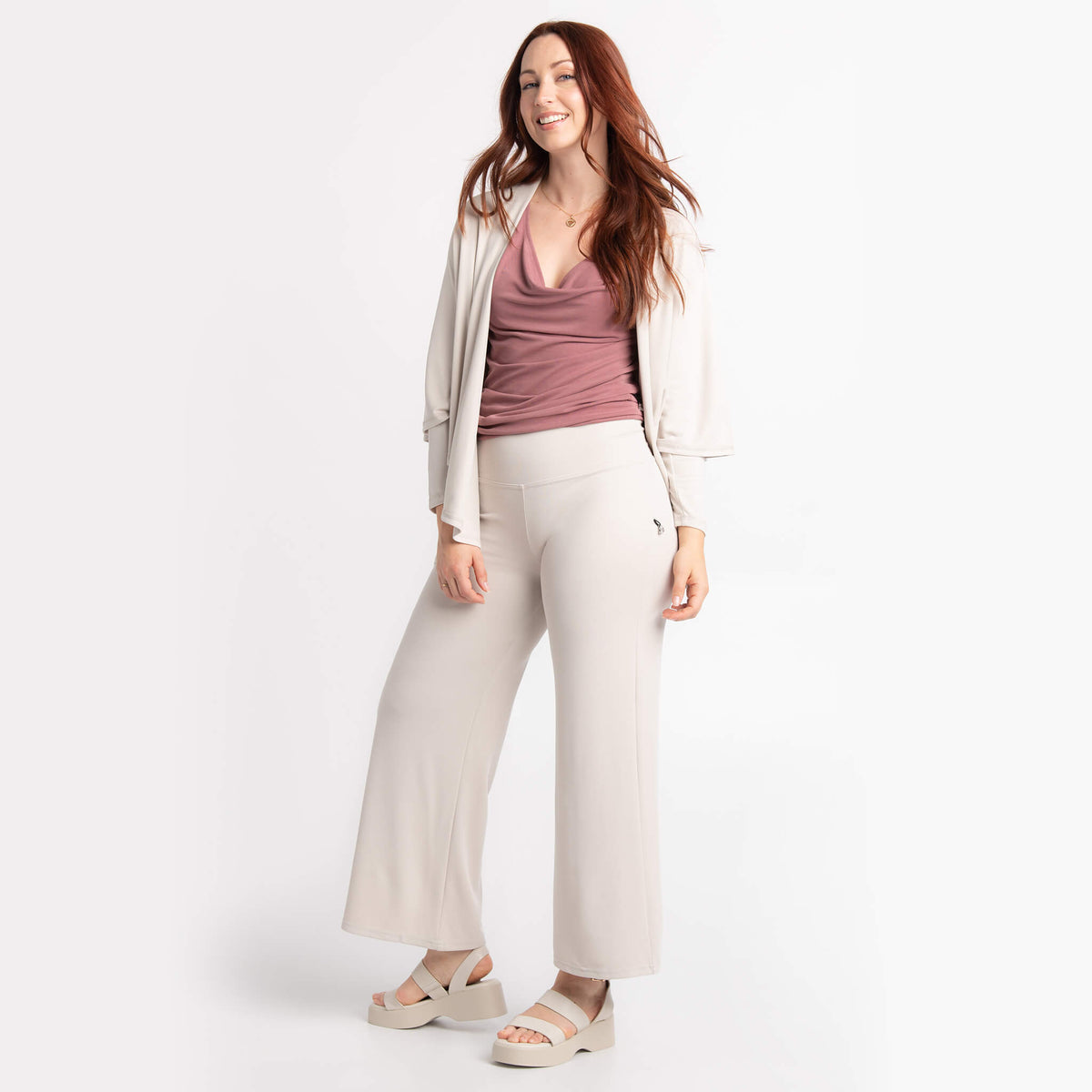 Camisole Rani, veste Natacha et pantalon palazzo Saphir - Collection Voyage - une création de KSL