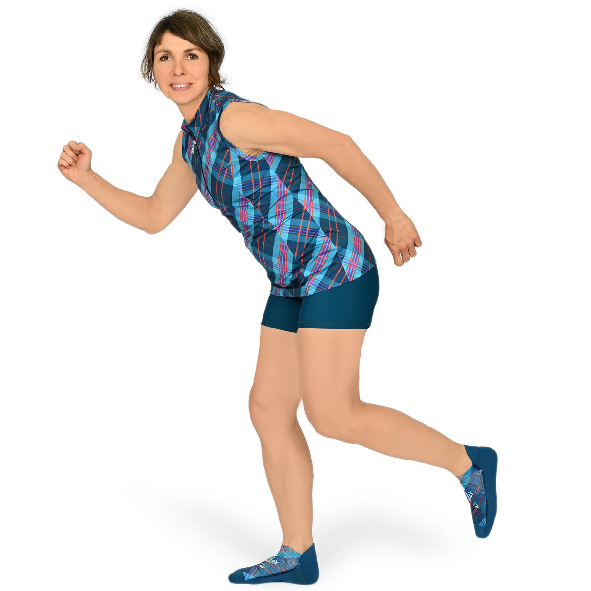 Camisole à carreaux avec poche arrière - Isa