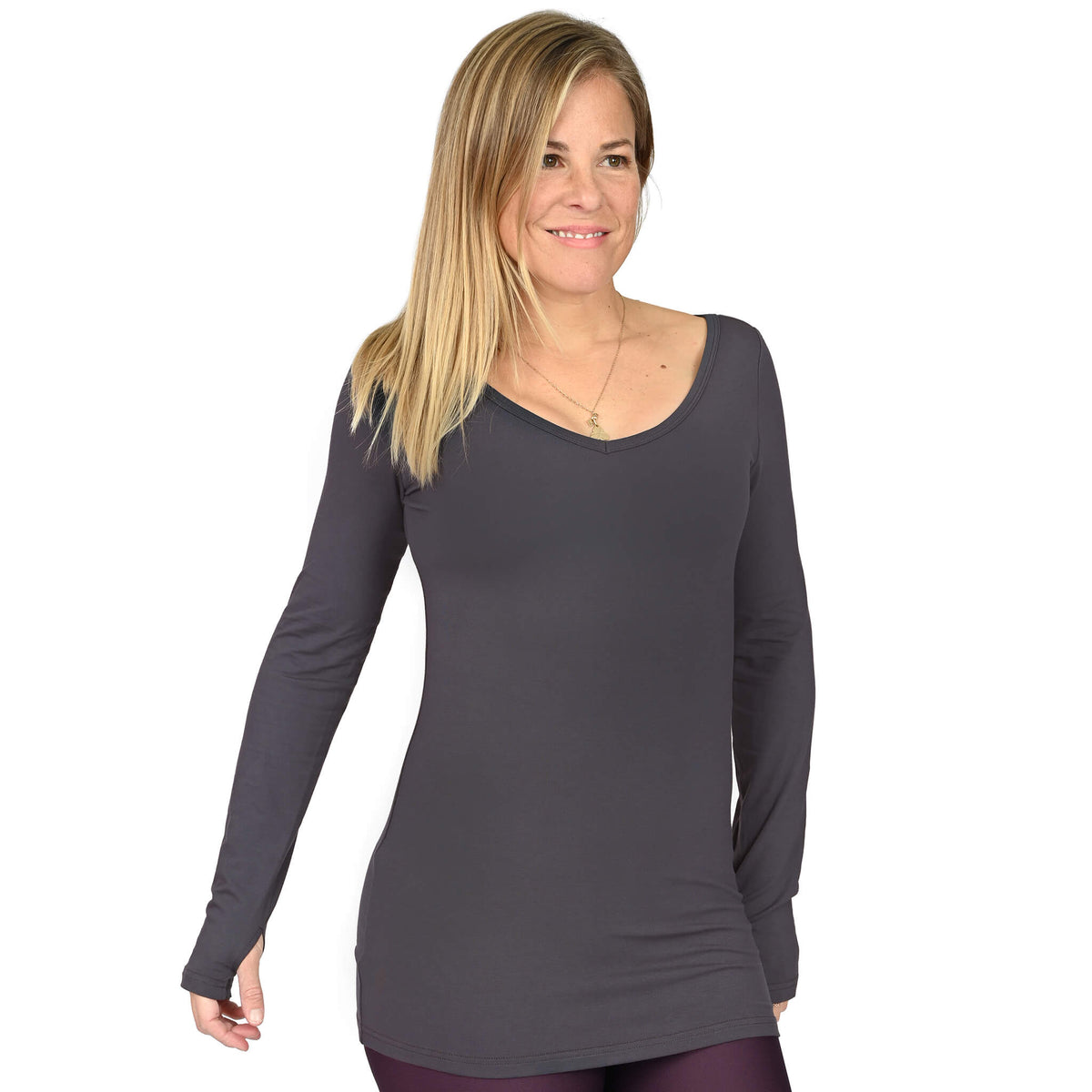 Chandail à manches longues Amandine gris par KSL