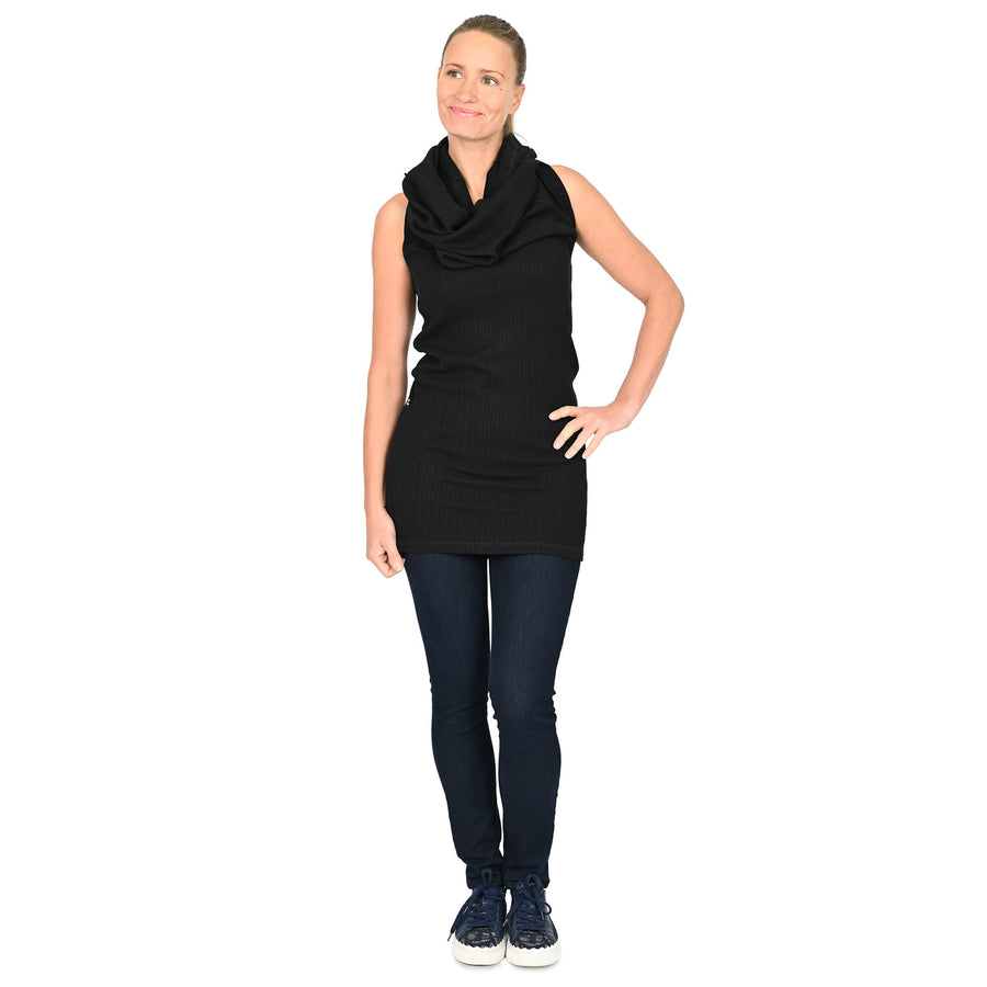 Tina - Robe noire transformable et confortable