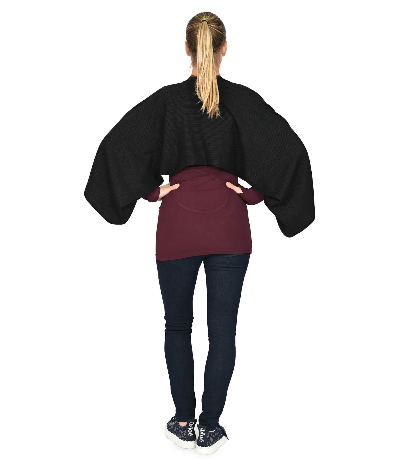 Tina - Robe noire transformable et confortable