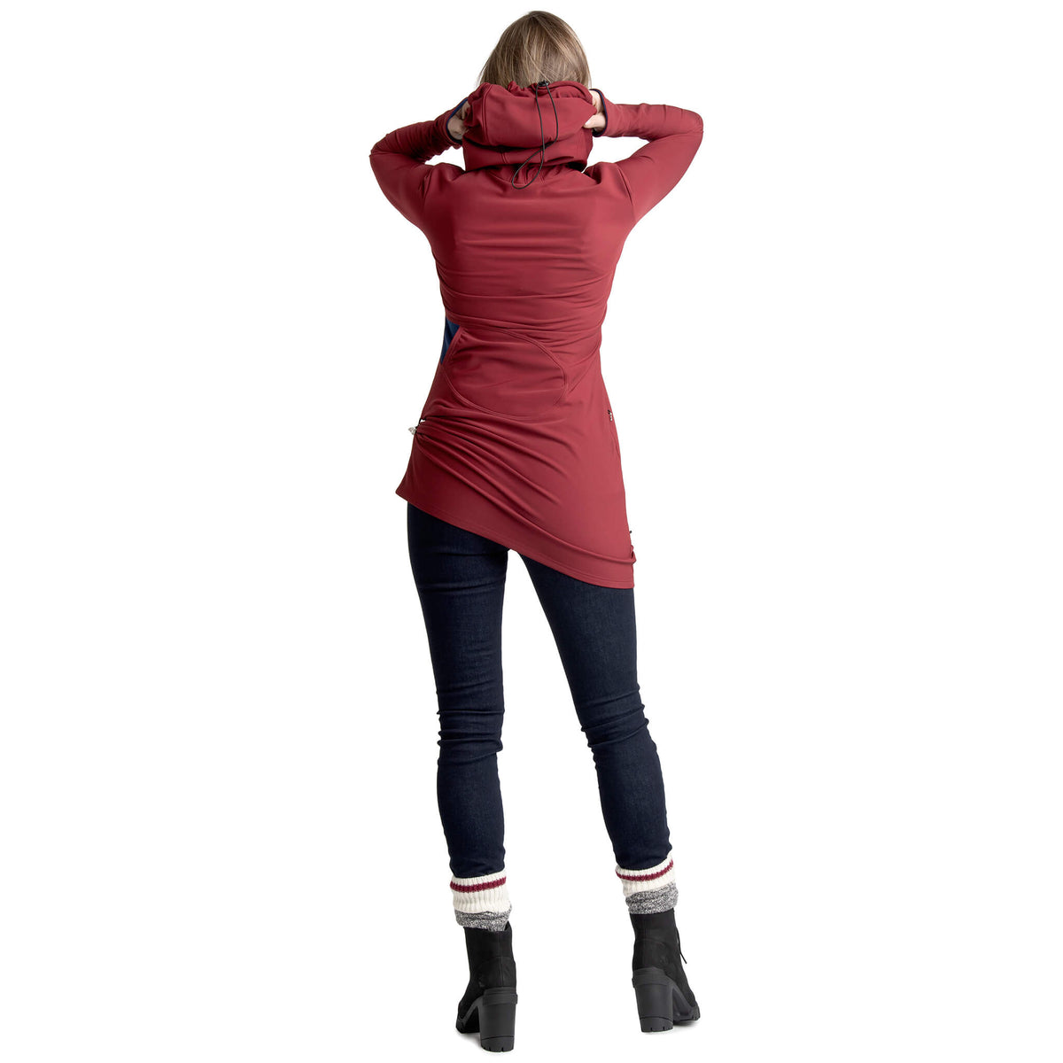Robe technique à capuchon et manches longues - Bianca