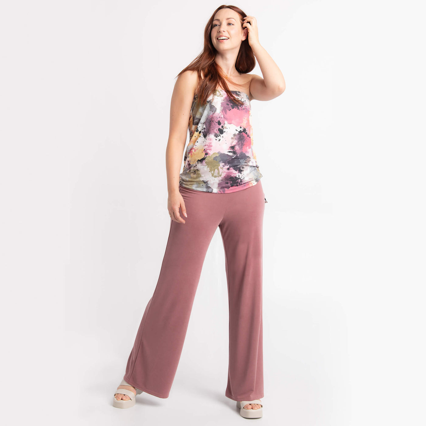 Bustier Maelis Créative et Pantalon Palazzo Saphir - Collection Voyage - Une création de KSL