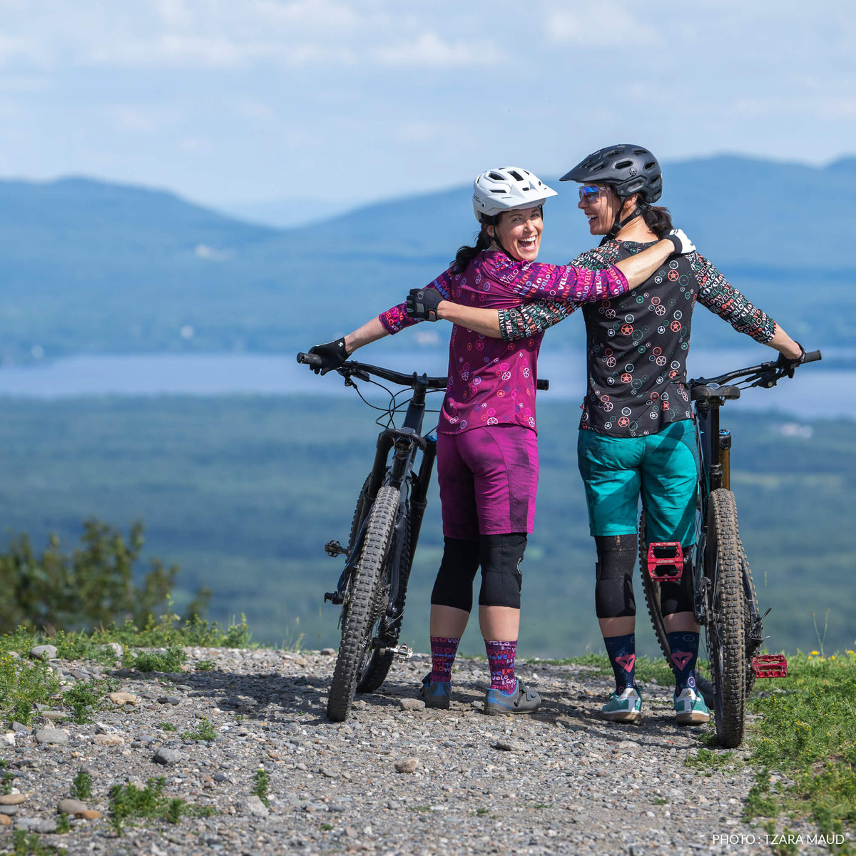 KSL - chandail de vélo de montagne Déborah - collection LOVELO - short Marie-Belle