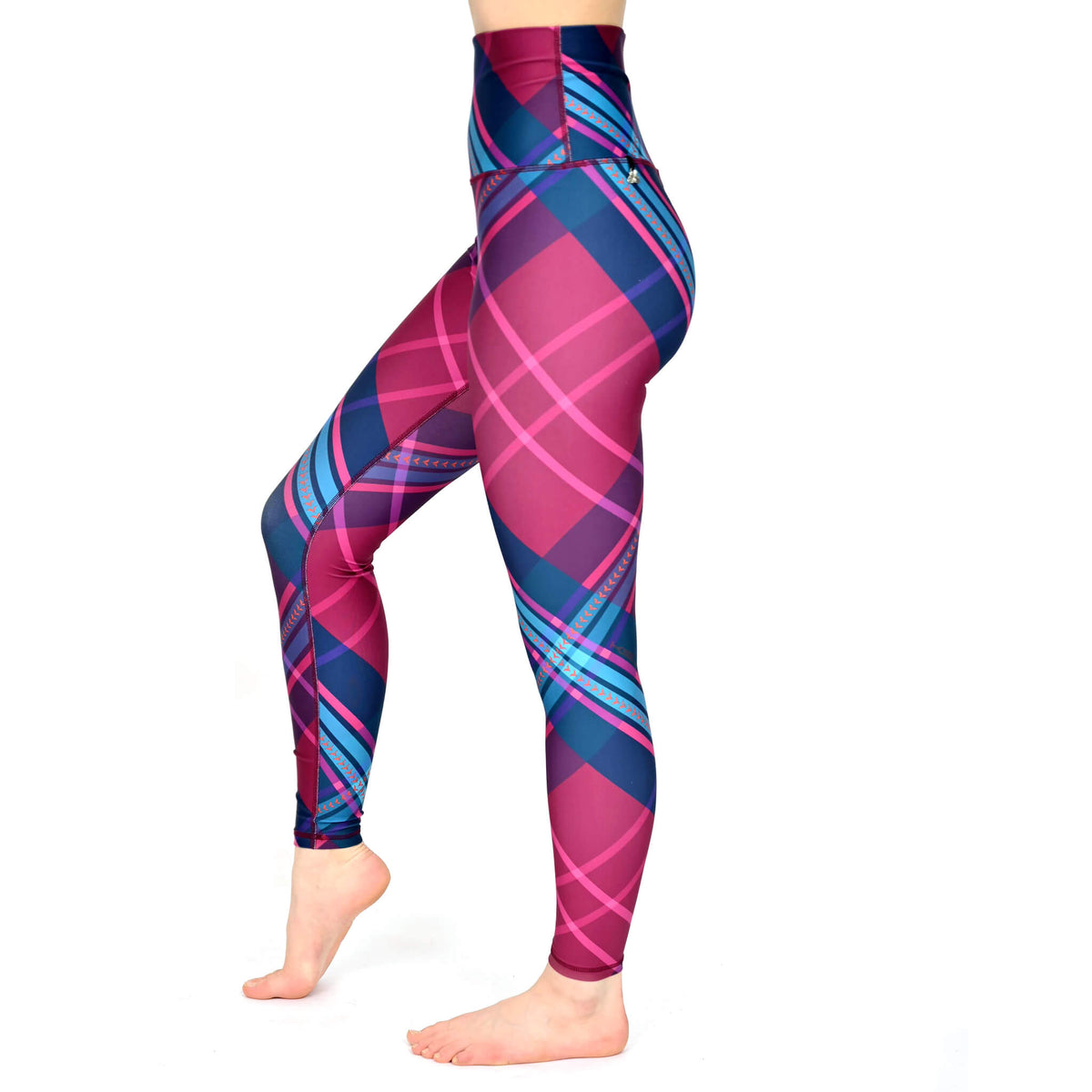 Legging à carreaux et taille haute - Angèle Édition Éco