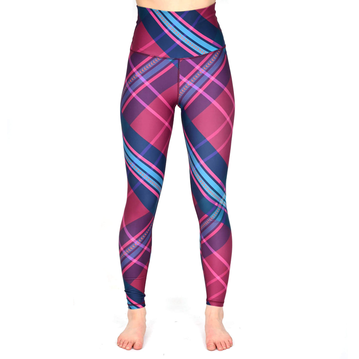 Legging à carreaux et taille haute - Angèle Édition Éco