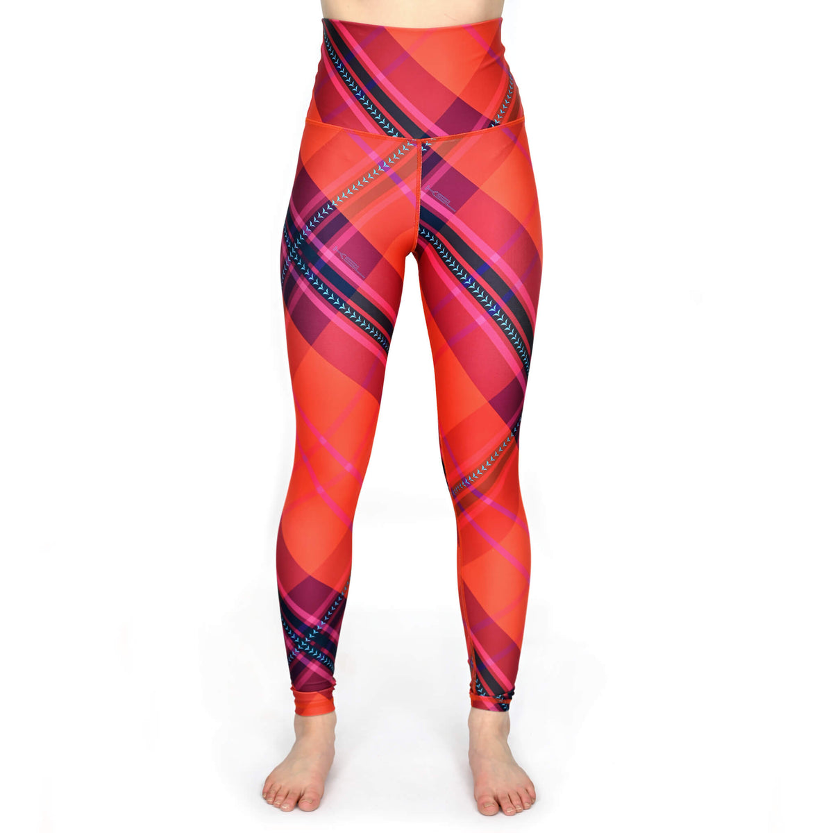 Legging à carreaux et taille haute - Angèle Édition Éco