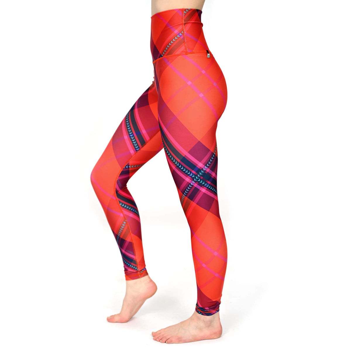 Legging à carreaux et taille haute - Angèle Édition Éco