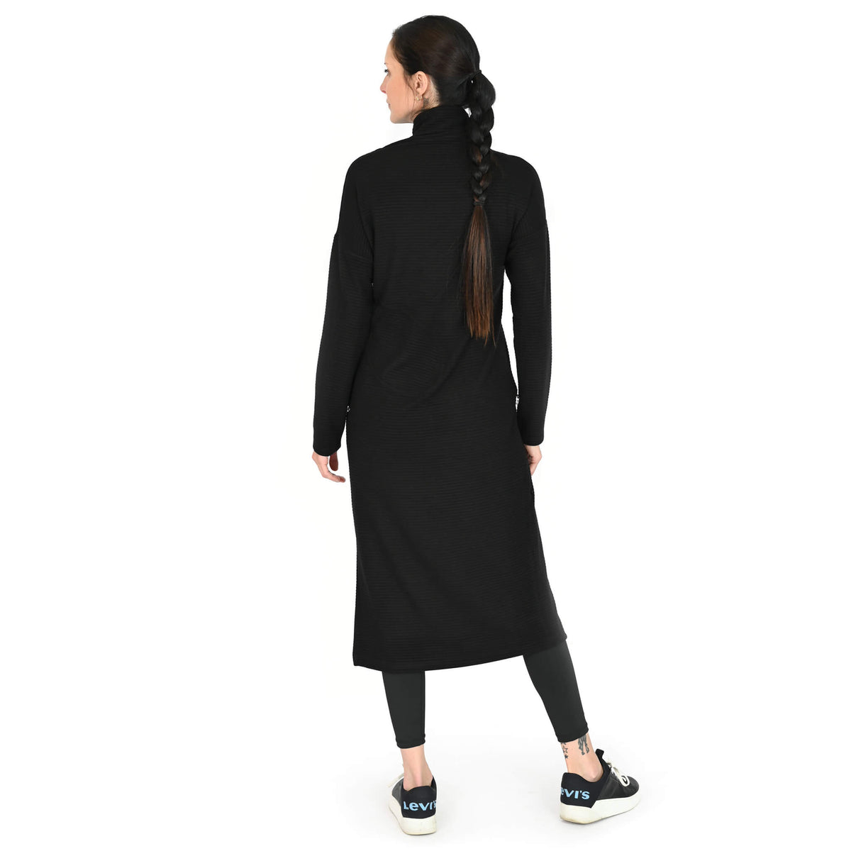 La robe Emma en tricot noir : une création de KSL