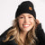 Tuque Miss Alpaga faite à la main en laine de bébé Alpaga - Couleur Noir - par KSL