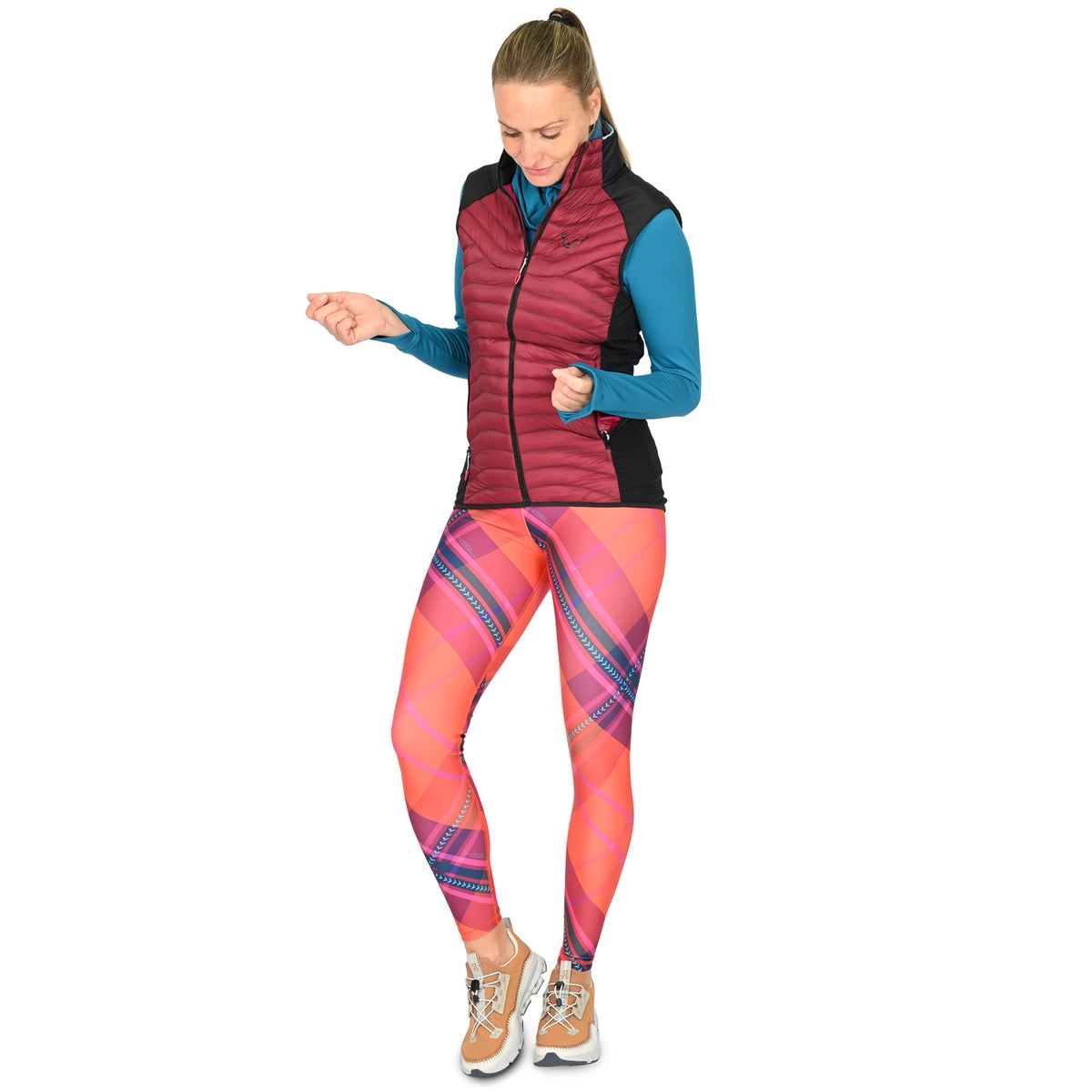 Legging à carreaux et taille haute - Angèle Édition Éco